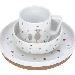 Coffret repas en porcelaine Tiny Farmer mouton et oie