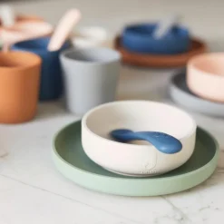 Coffret repas en silicone Ash green vert (4 pièces)