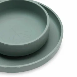 Coffret repas en silicone Ash green vert (4 pièces)