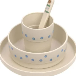 Coffret repas Happy Rascals Smile bleu ciel (4 pièces)