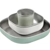 Coffret repas inox sage green
