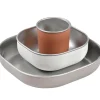 Coffret repas inox terracotta