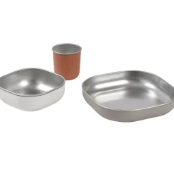 Coffret repas inox terracotta