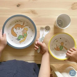 Coffret repas Le Petit Prince bleu (5 pièces)