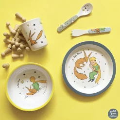 Coffret repas Le Petit Prince bleu (5 pièces)