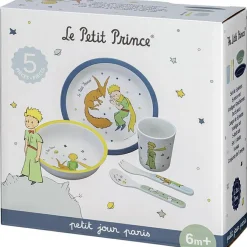 Coffret repas Le Petit Prince bleu (5 pièces)