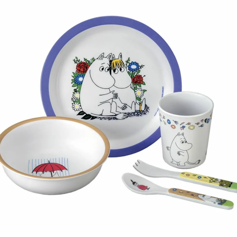Coffret repas Moomin bleu (5 pièces)