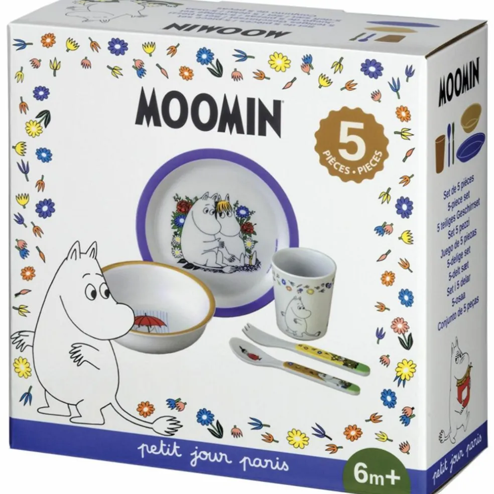Coffret repas Moomin bleu (5 pièces)
