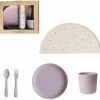 Coffret repas Round Soft Lilac (4 pièces)