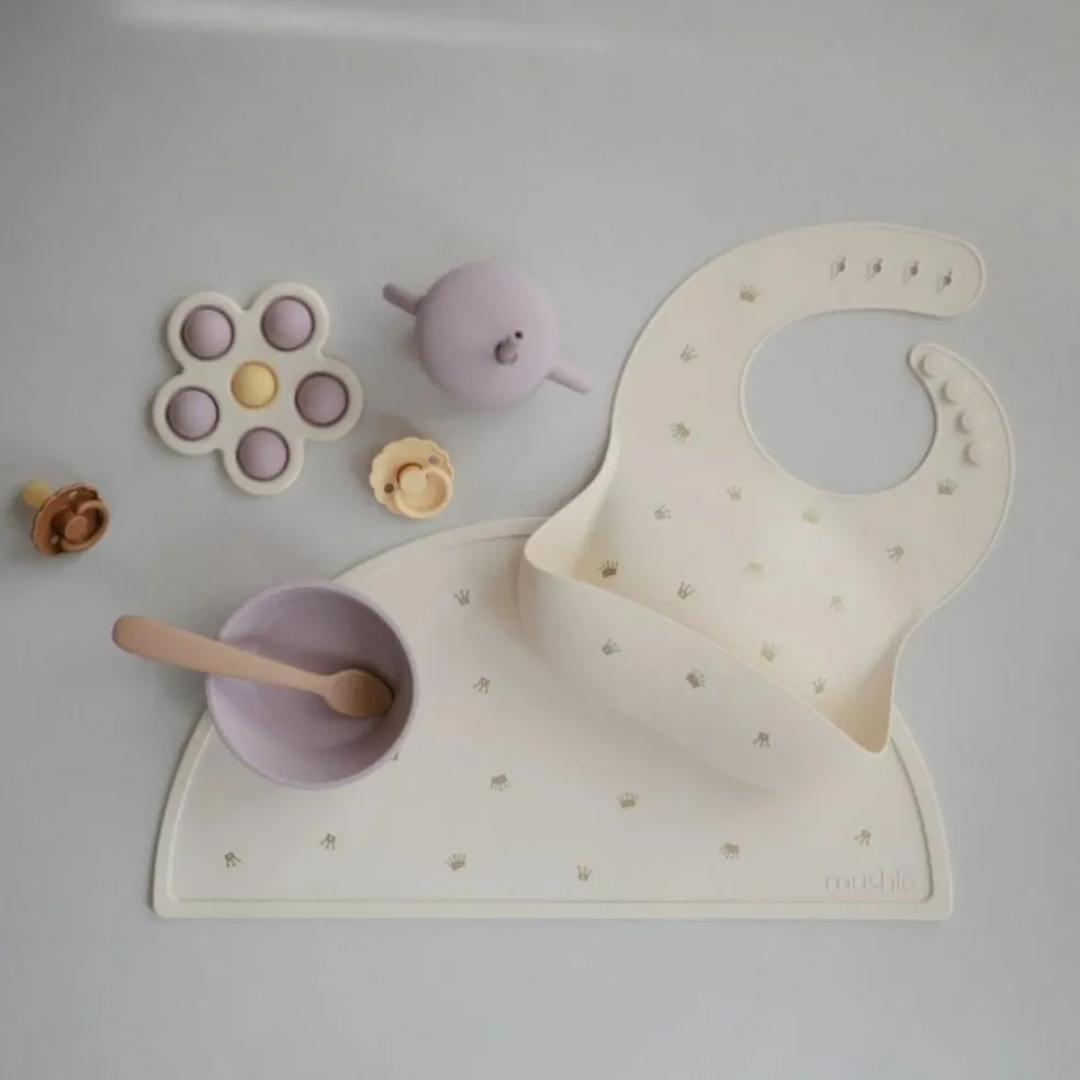 Coffret repas Round Soft Lilac (4 pièces)