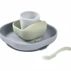 Coffret repas silicone Galet (4 pièces)
