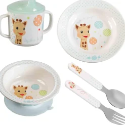 Coffret repas version ballons Sophie la girafe (5 pièces)