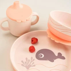 Coffret repas Wally Rose (3 pièces)