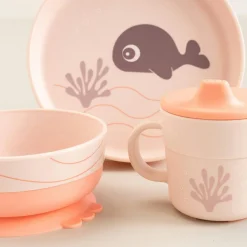 Coffret repas Wally Rose (3 pièces)