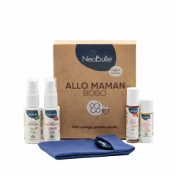Coffret soins essentiels Allo maman bobo ! (4 huiles + 1 pochette)