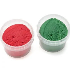 Coffret Suri 2 pots rouge + vert pâte à modeler naturelle et vegan