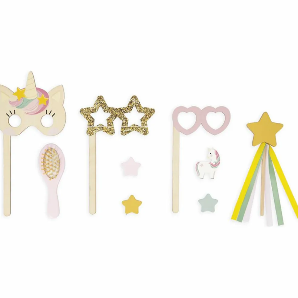 Coiffeuse en bois Licorne et accessoires