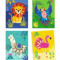 Collages pour les petits avec des bouclettes