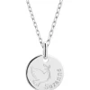 Collier chaîne dessin Colombe personnalisable (argent 925°)