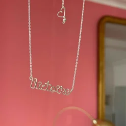 Collier chaîne Prénom argent (personnalisable)