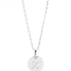 Collier enfant mini charm médaille (argent 925°)