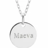 Collier enfant Petite médaille personnalisable (argent 925°)