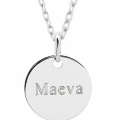 Collier enfant Petite médaille personnalisable (argent 925°)
