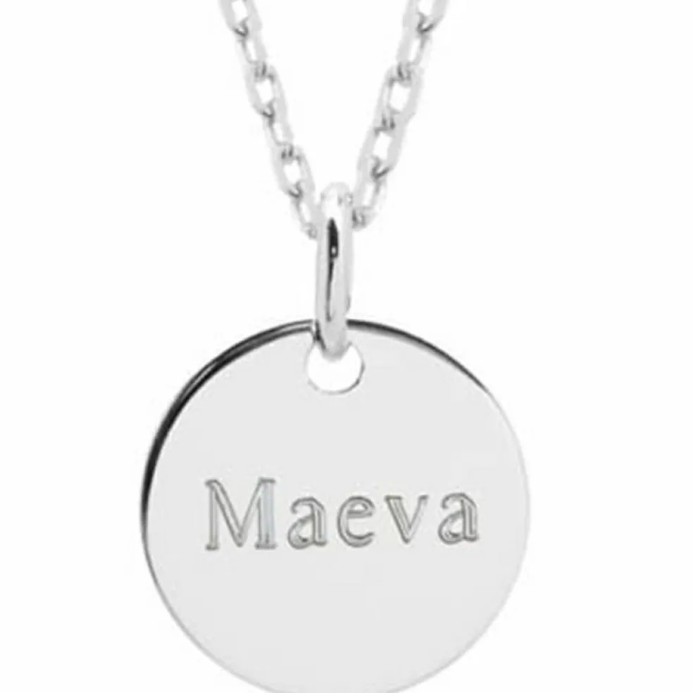 Collier enfant Petite médaille personnalisable (argent 925°)