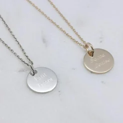 Collier enfant Petite médaille personnalisable (argent 925°)