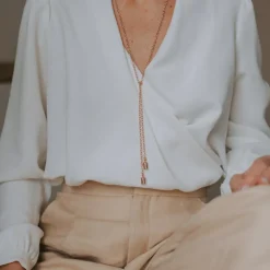 Collier Mes Petits Poids personnalisable (plaqué or rose)