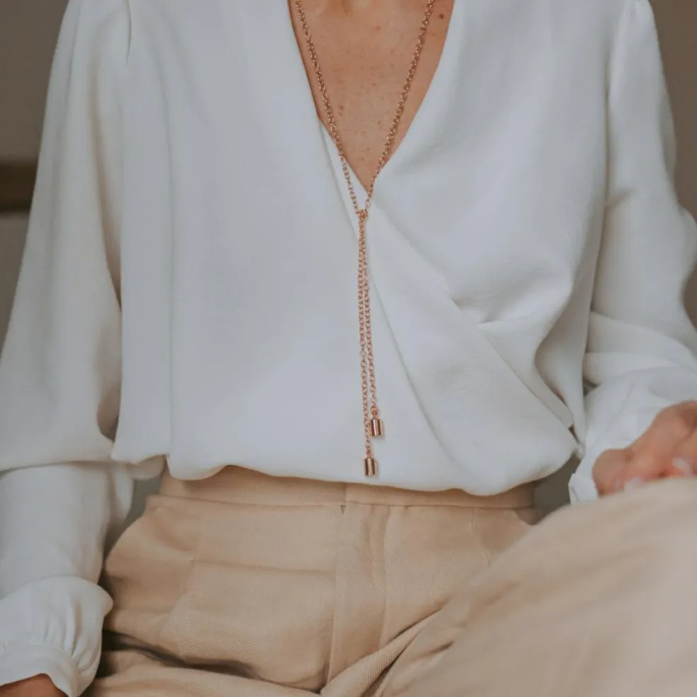 Collier Mes Petits Poids personnalisable (plaqué or rose)