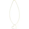 Collier Mon grand cœur (goldfilled jaune 14 carats)