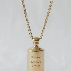 Collier personnalisable plaqué or jaune