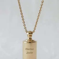 Collier personnalisable plaqué or jaune