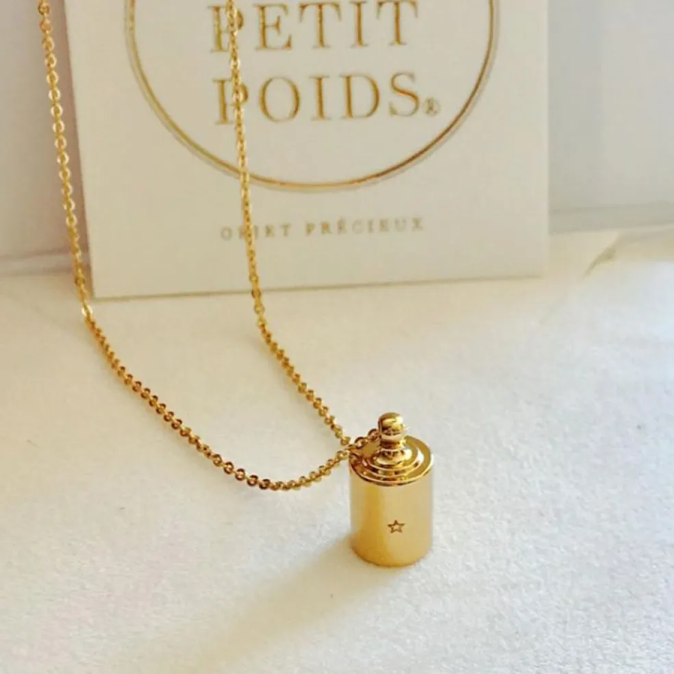 Collier personnalisable plaqué or jaune