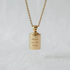 Collier personnalisable plaqué or jaune