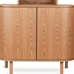 Commode à langer 2 portes Yume Natural Ash