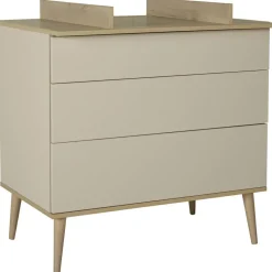 Commode à langer 3 tiroirs Flow Argile-Clay