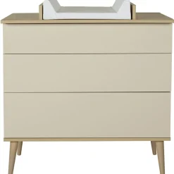 Commode à langer 3 tiroirs Flow Argile-Clay