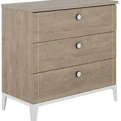 Commode à langer 3 tiroirs en chêne blond Marcel