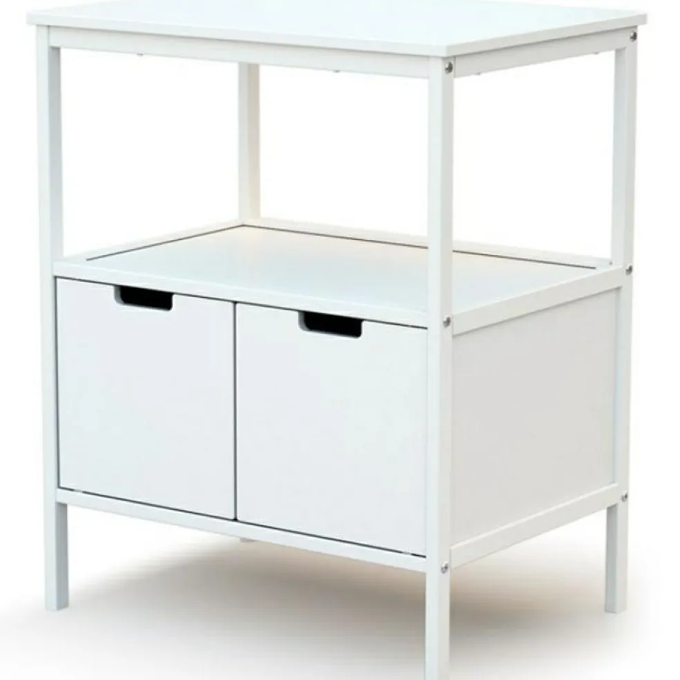 Commode à langer en bois de hêtre Essentiel blanc