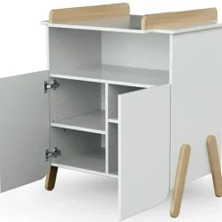 Commode à langer en bois de hêtre Pirate blanc