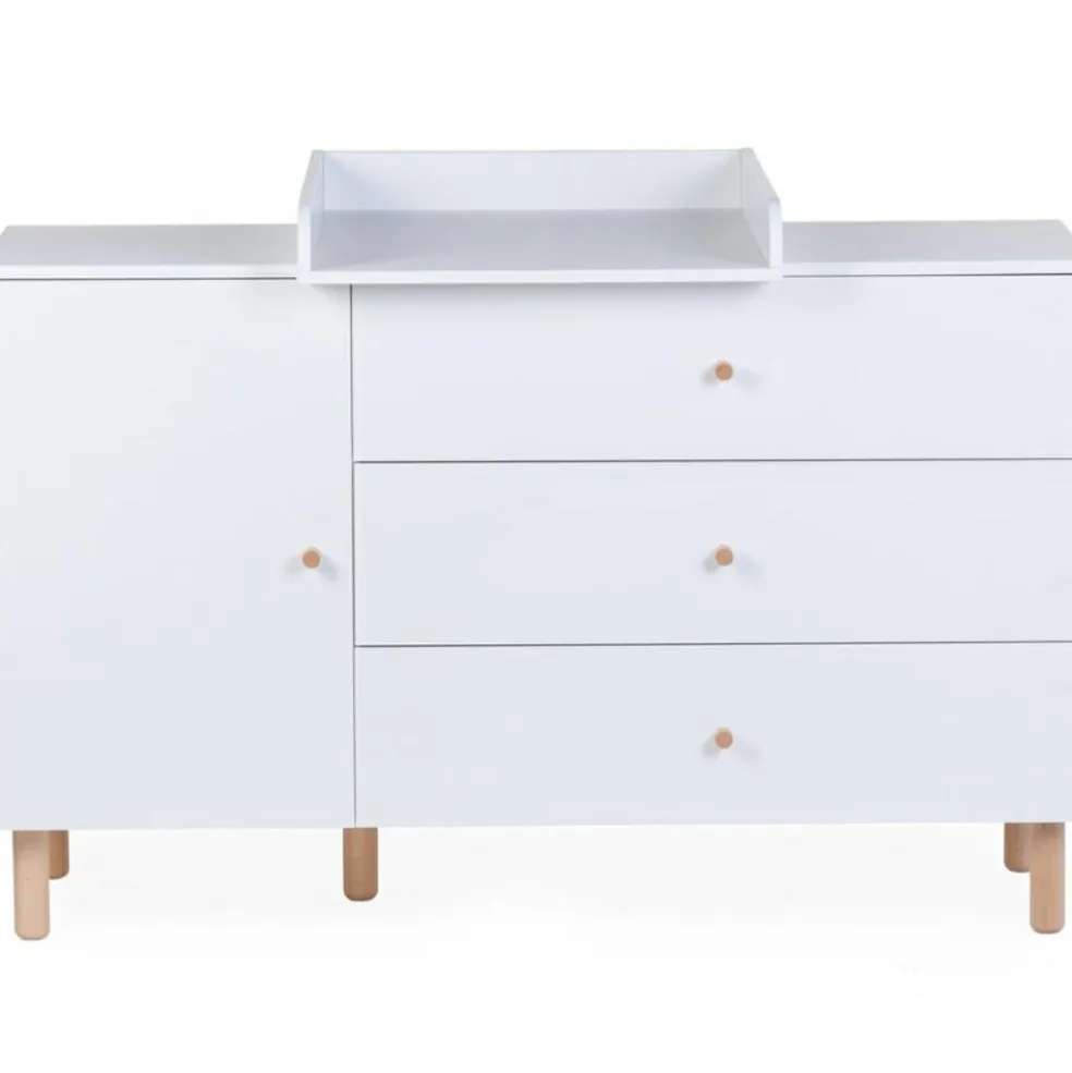 Commode à langer Wonder White