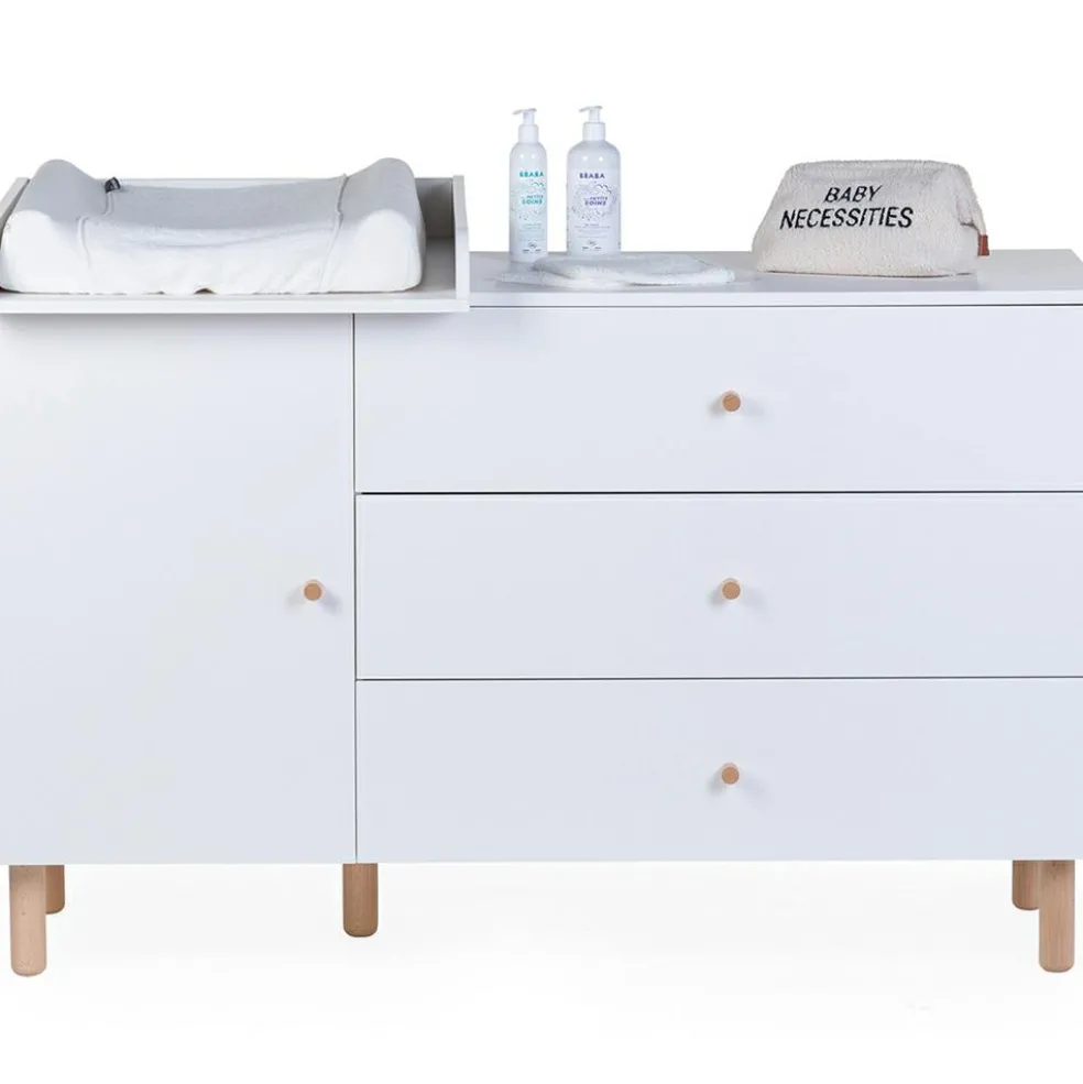 Commode à langer Wonder White