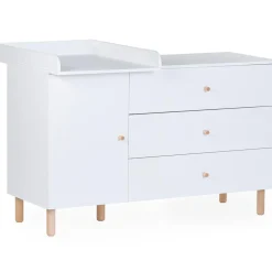 Commode à langer Wonder White
