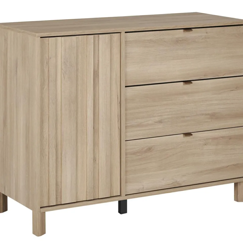 Commode 1 porte 3 tiroirs Calypso