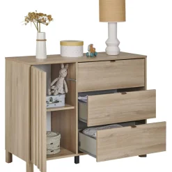Commode 1 porte 3 tiroirs Calypso