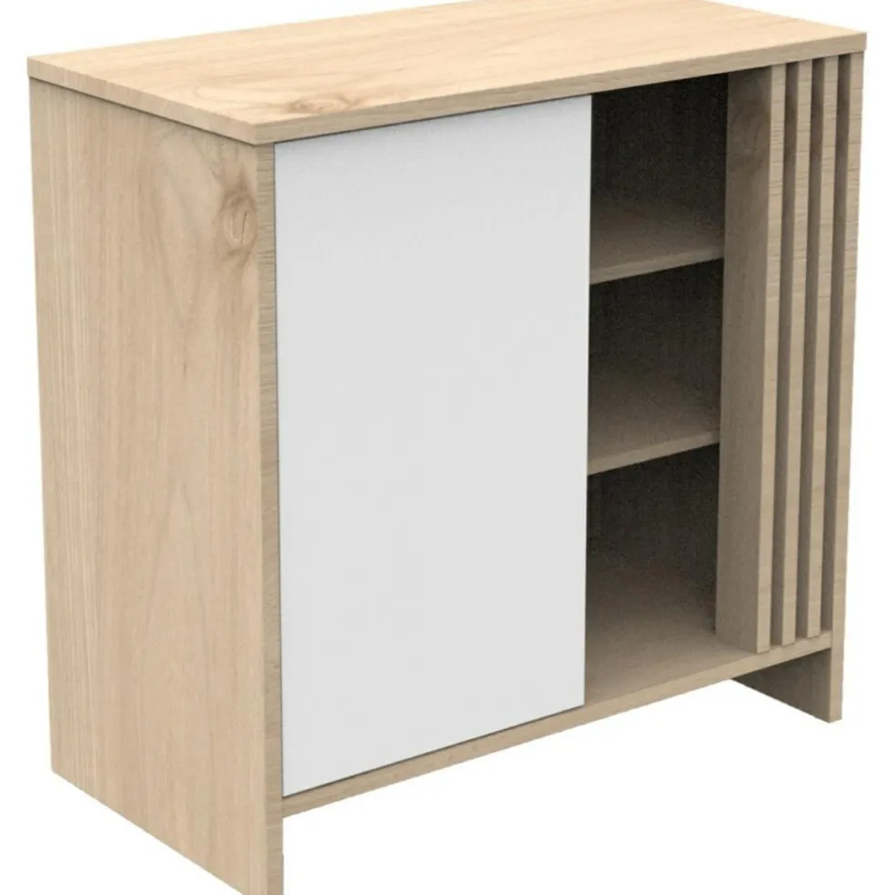 Commode 1 porte Tokyo blanc