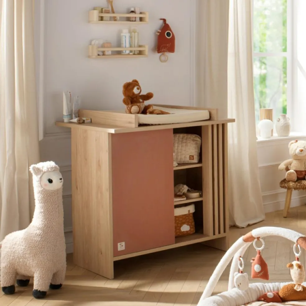 Commode 1 porte Tokyo terracotta