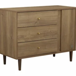 Commode 3 tiroirs et 1 porte Mokka